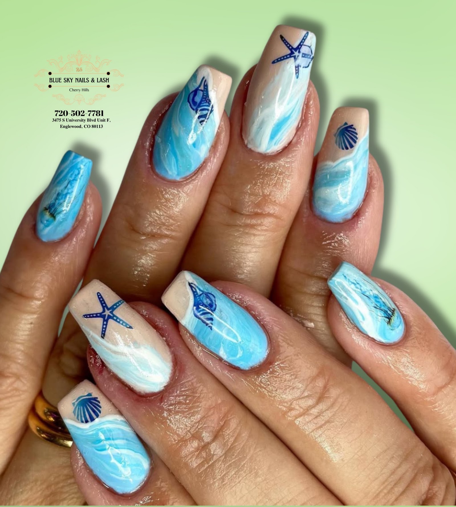 Blue Sky Nails & Lash Cherry Hills nail photo 4